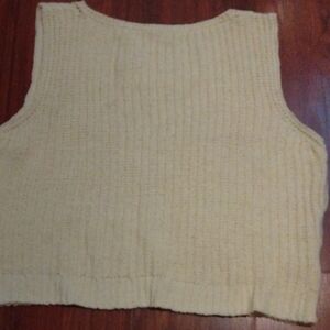 Abercrombie & Fitch Women's Yellow Sweater Vest